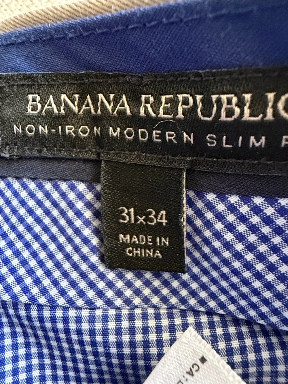 Banana Rebublic Non Iron Modern Slim Fit Khaki Dress Chino Pants 31 x 34 NEW!